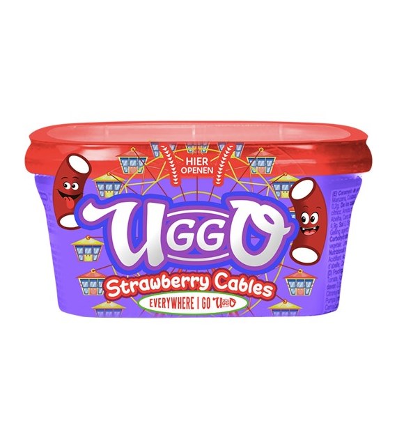 Uggo Strawberry Cables Żelki 200g