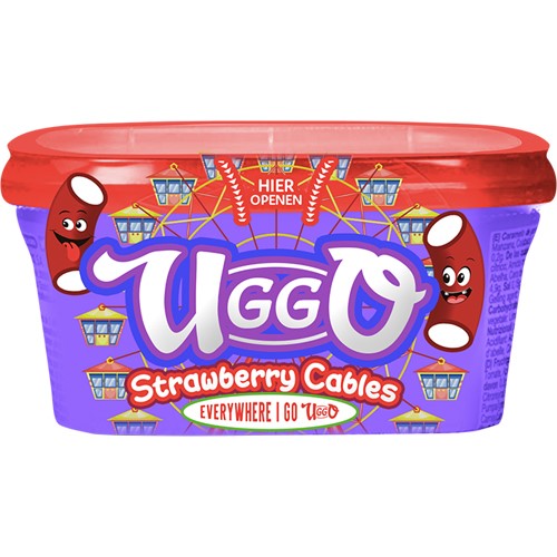 Uggo Strawberry Cables Żelki 200g