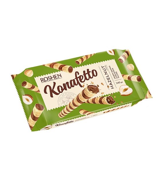 Roshen Konafetto Hazelnut Rurki 140g