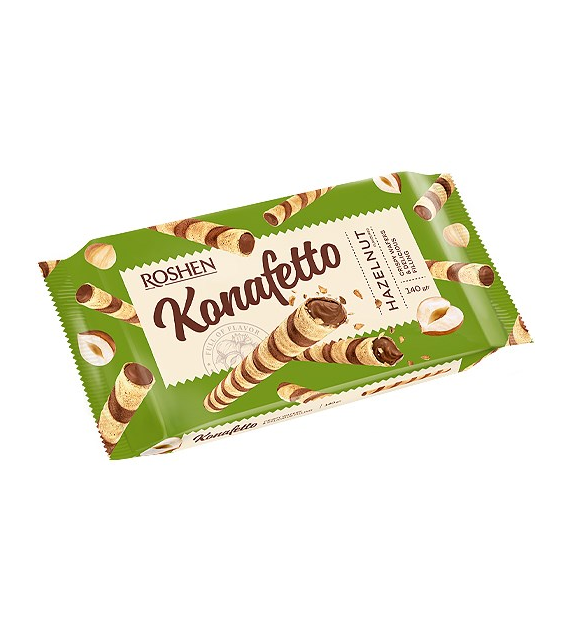 Roshen Konafetto Hazelnut Rurki 140g