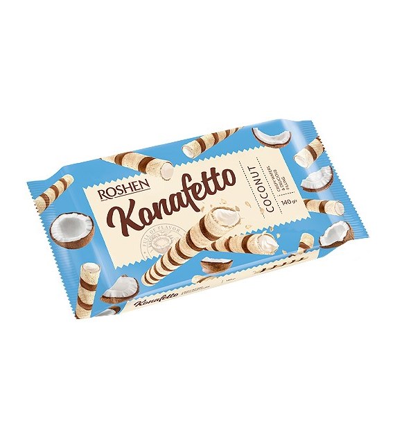 Roshen Konafetto Coconut Rurki 140g