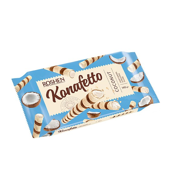 Roshen Konafetto Coconut Rurki 140g