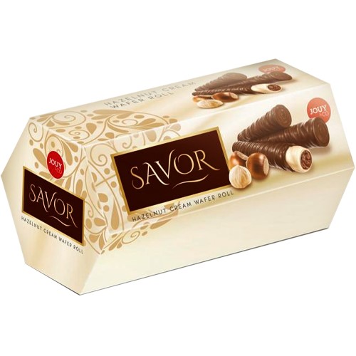 Savor Hazelnut Cream Wafer Roll 144g