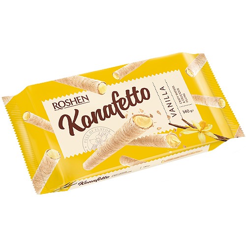 Roshen Konafetto Vanilla Rurki 140g