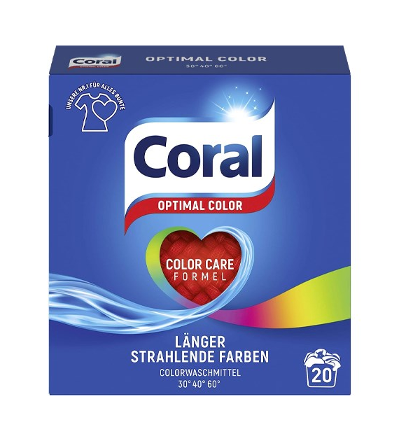Coral Optimal Color Care Proszek 20p 1,4kg