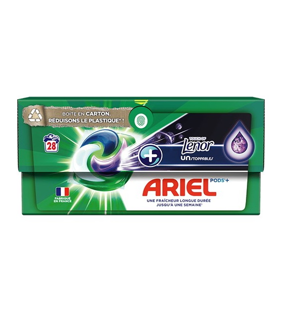 Ariel Pods+ Lenor Unstoppables Lavender 28p 621g