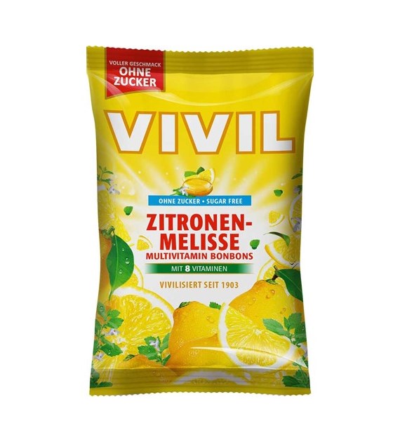 Vivil Ohne Zucker Zitronen-Melisse Cukierki 120g