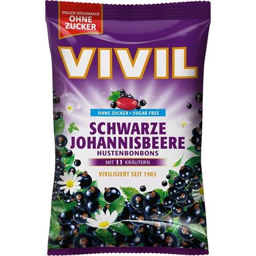 Vivil Ohne Zucker Schwarze Johannisbeere Cuk 120g