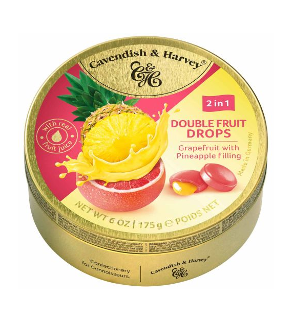 C&H Double Fruits Grapefruit Pineapple Dropsy 175g