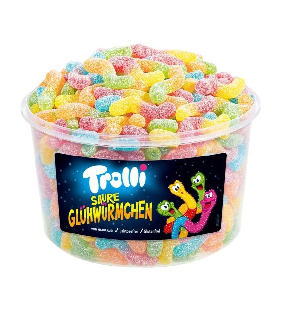 Trolli Saure Gluhwurmchen Żelki 150szt 1kg