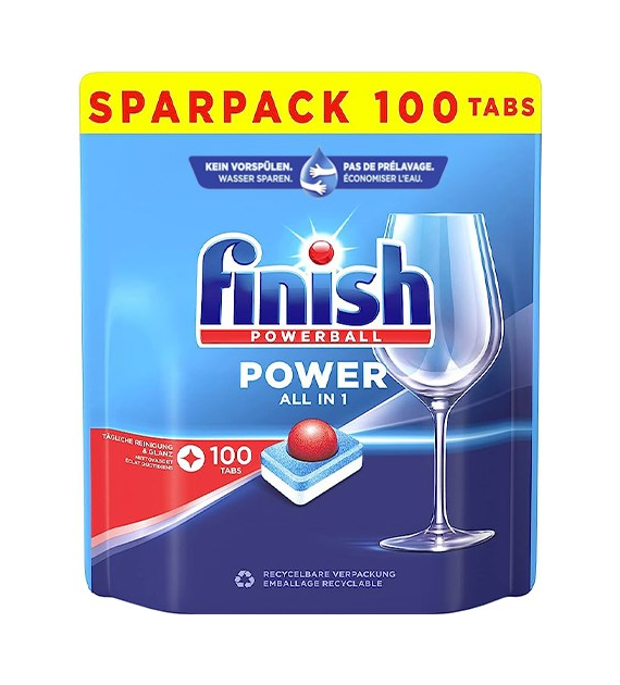 Finish Powerball Power All in 1 Tabs 100szt 1,6kg