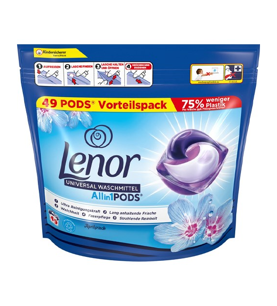 Lenor All in 1 Pods Universal Aprilfrisc 49p 1,1kg