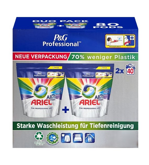 Ariel Professional All in1 Pods Color 2x40p 2,1kg