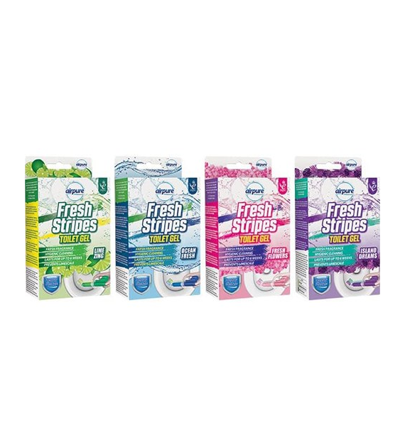 Airpure Fresh Stripes Toilet Gel MIX 45ml