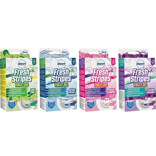 Airpure Fresh Stripes Toilet Gel MIX 45ml