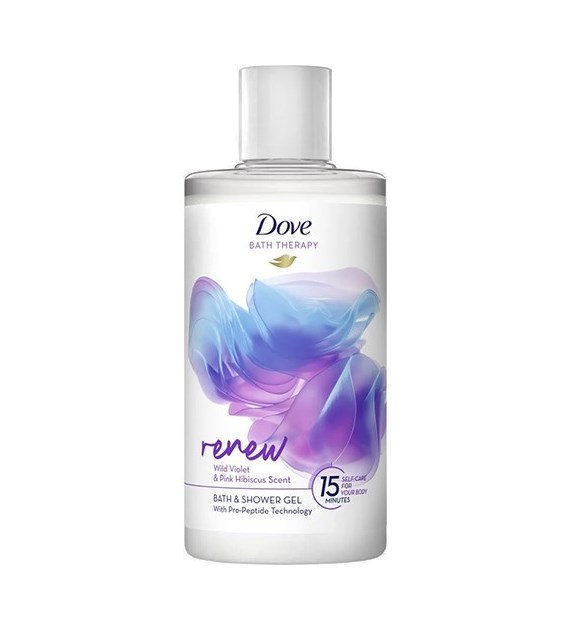 Dove Bath Therapy Renew Violet Hibiskus Gel 400ml