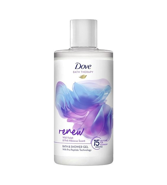 Dove Bath Therapy Renew Violet Hibiskus Gel 400ml