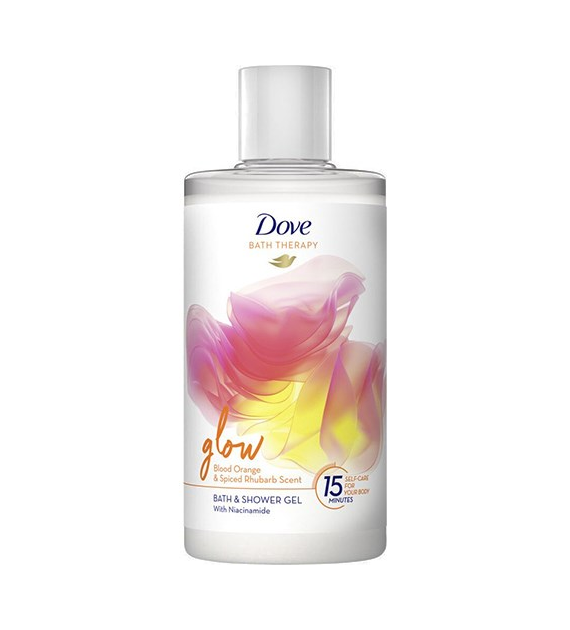 Dove Bath Therapy Glow Orange Rhubarb Gel 400ml