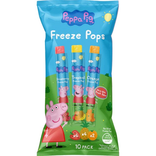 Peppa Pig Freeze Pops Lody Wodne 10szt 500ml