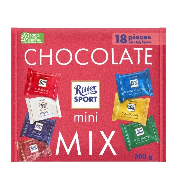 Ritter Sport Mini Chocolate Mix 18szt 300g