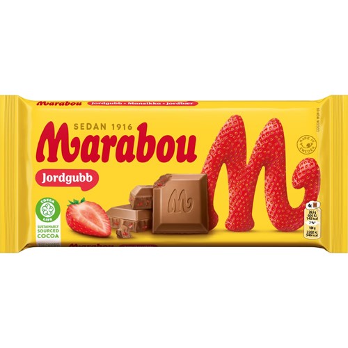 Marabou Jordgubb Czekolada 185g