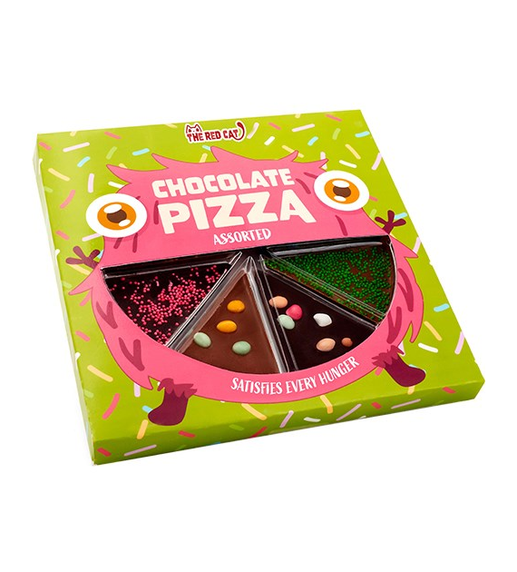 The Red Cat Chocolate Pizza Assorted 105g