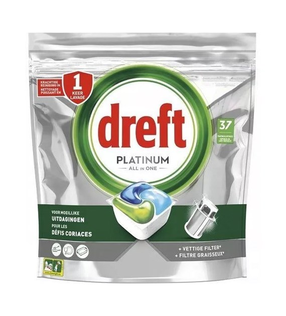 Dreft Platinum All in One Tabs 37szt 551g