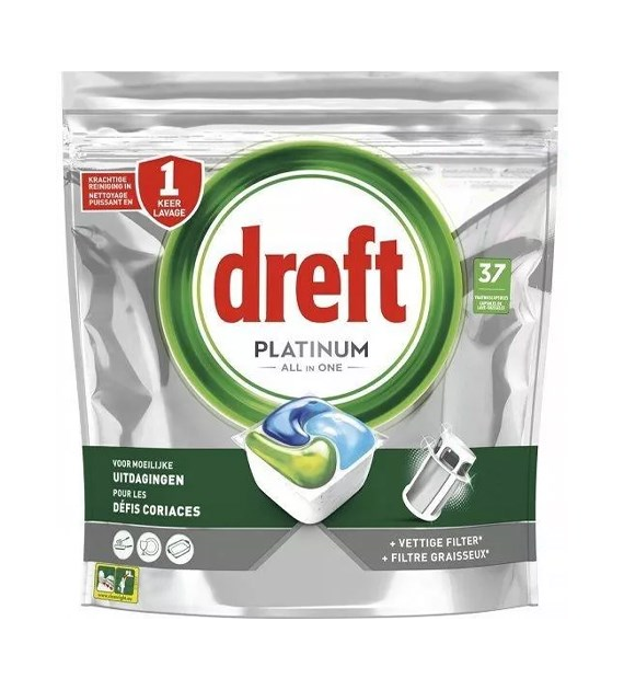 Dreft Platinum All in One Tabs 37szt 551g