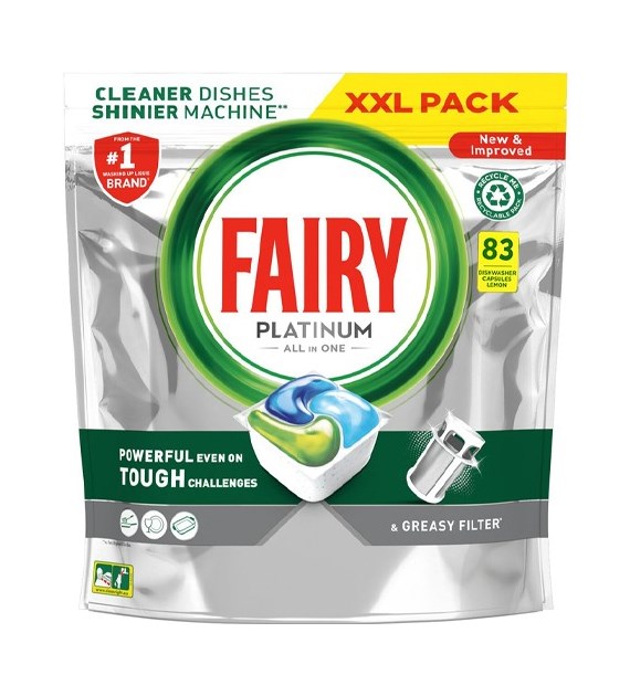 Fairy Platinum All in One Lemon Tabs 83szt 1,2kg
