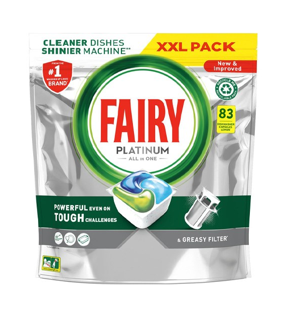 Fairy Platinum All in One Lemon Tabs 83szt 1,2kg