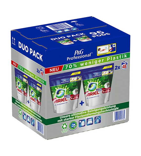Ariel All in 1 Pods + Stain Buster 2x48p 2,6kg
