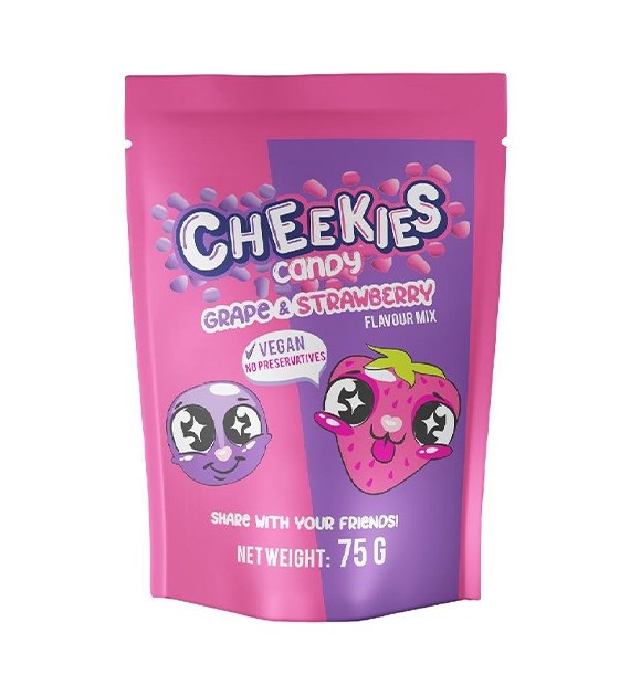 Cheekies Candy Grape & Strawberry 75g