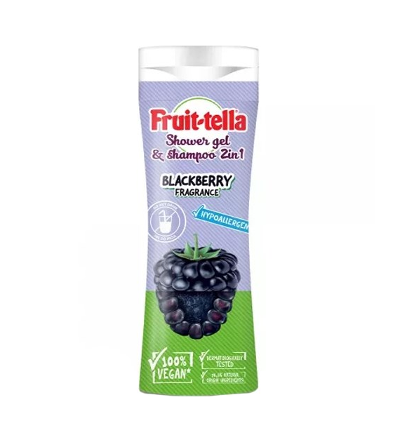 Fruit-Tella Blackberry Shower Gel & Shampoo 300ml