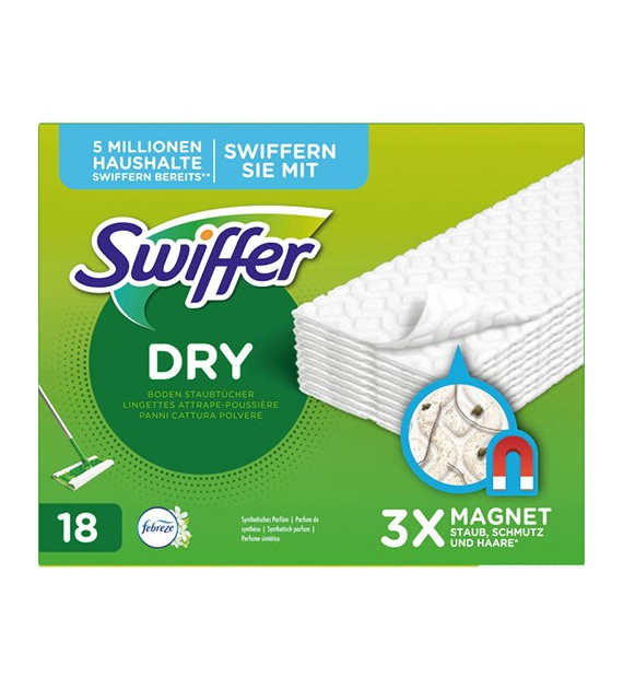 Swiffer Dry Suche Ściereczki do Mopa Febreze 18szt