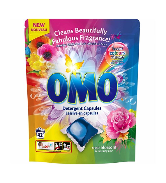 OMO Caps Color Rose Blossom & Morning Dew 42p 840g