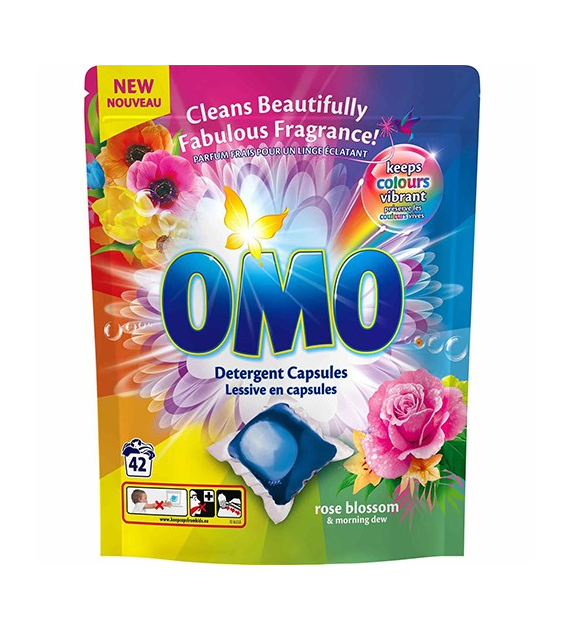 OMO Caps Color Rose Blossom & Morning Dew 42p 840g