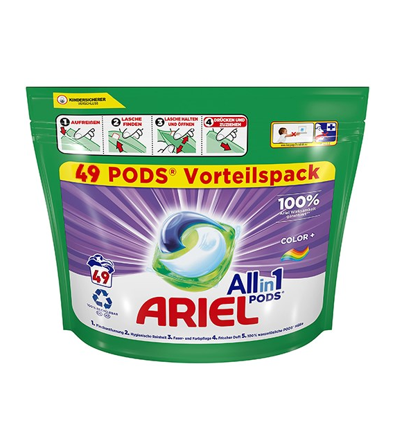 Ariel All in 1 Pods Color+ 49p 1,2kg