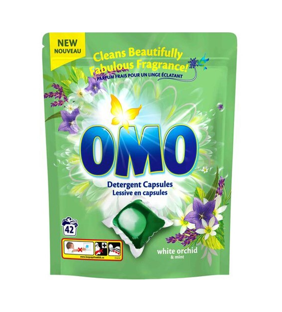 OMO Caps White Orchid & Mint 42p 840g