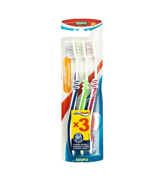 Aquafresh Flex Protect Souple Szczoteczki 3szt