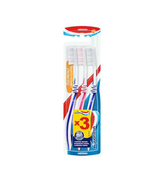 Aquafresh Flex Protect Medium Szczoteczki 3szt