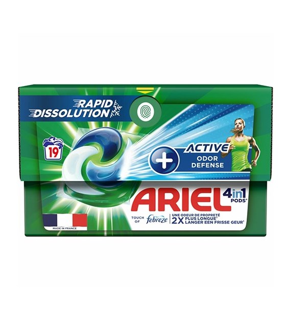 Ariel 4in1 Pods Active Odor Defence 19p 448g