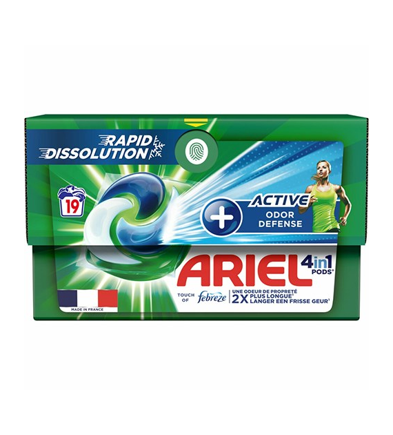 Ariel 4in1 Pods Active Odor Defence 19p 448g