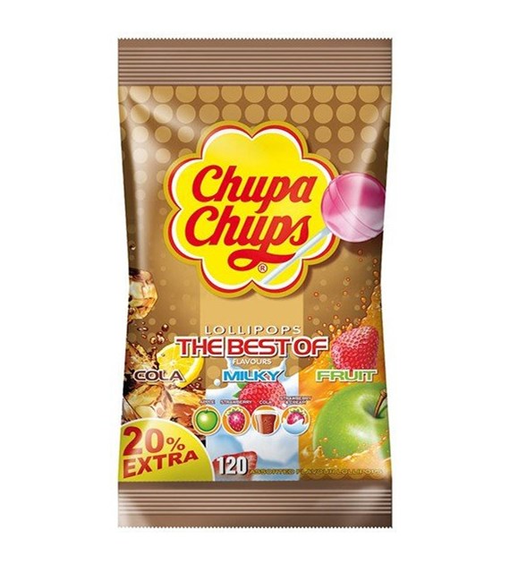 Chupa Chups Milky Fruit Worek 120szt