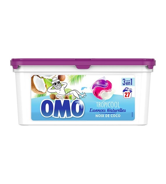 OMO 3en1 Caps Tropicool 27p 572g