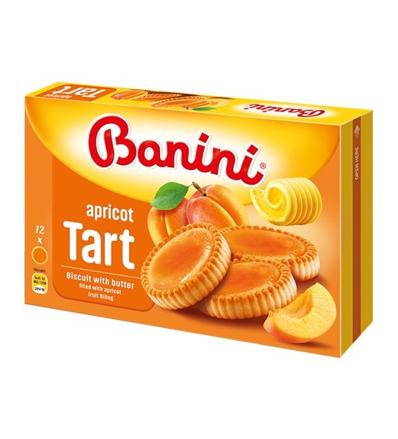 Banini Apricot Tart Ciastka 210g
