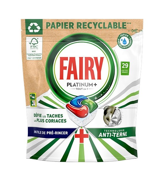 Fairy Platinum+ Anti-Terne Paper 29szt 450g