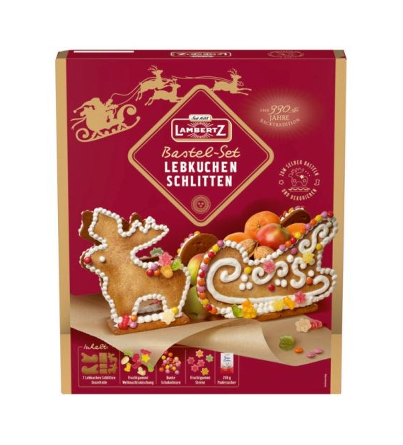 Lambertz Lebkuchen Schlitten do Składania 828g