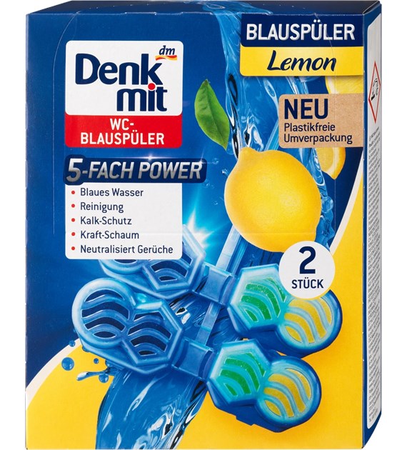 Denkmit Lemon Zawieszka Barwiąca WC 2szt 2x48g