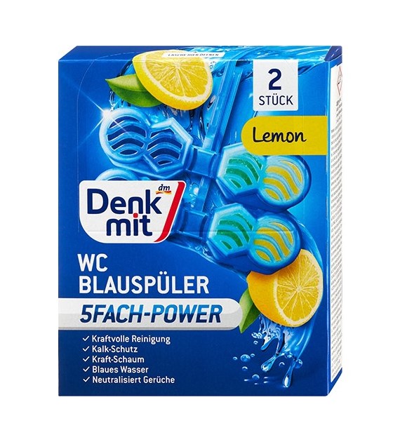 Denkmit Lemon Zawieszka Barwiąca WC 2szt 2x48g