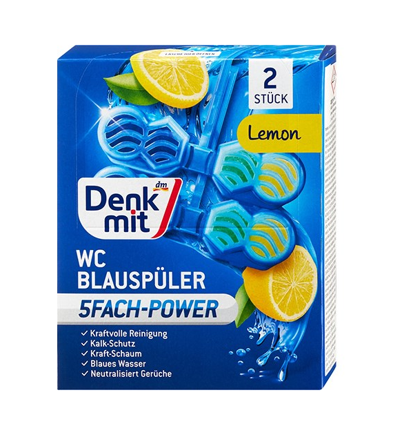 Denkmit Lemon Zawieszka Barwiąca WC 2szt 2x48g
